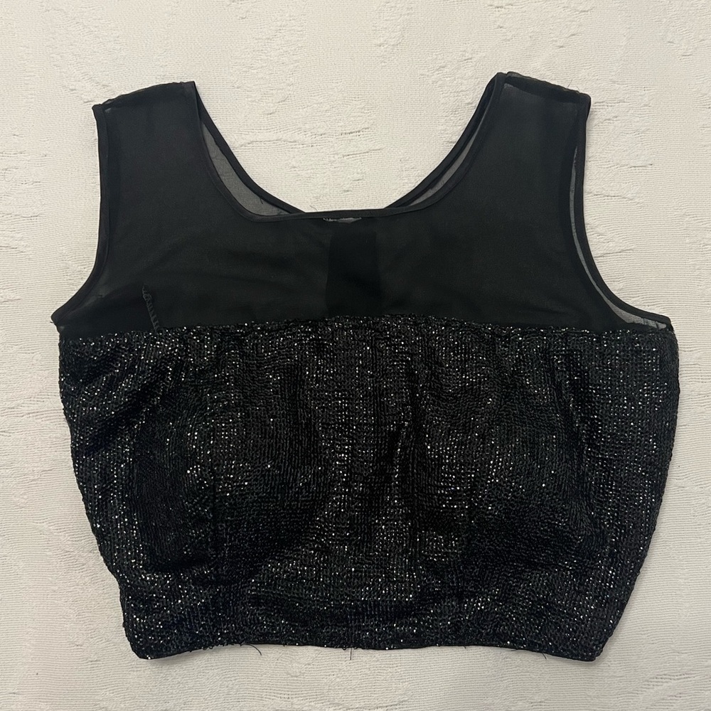 Black Indian Lengha Blouse Top